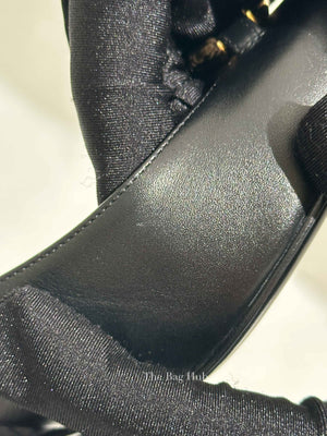 Valentino Black Calfskin Vlogo Slingback Pump Size 39