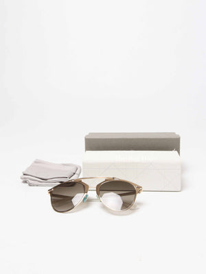Dior White Gold Gradient Lenses Reflected 31U 52 21 Sunglasses