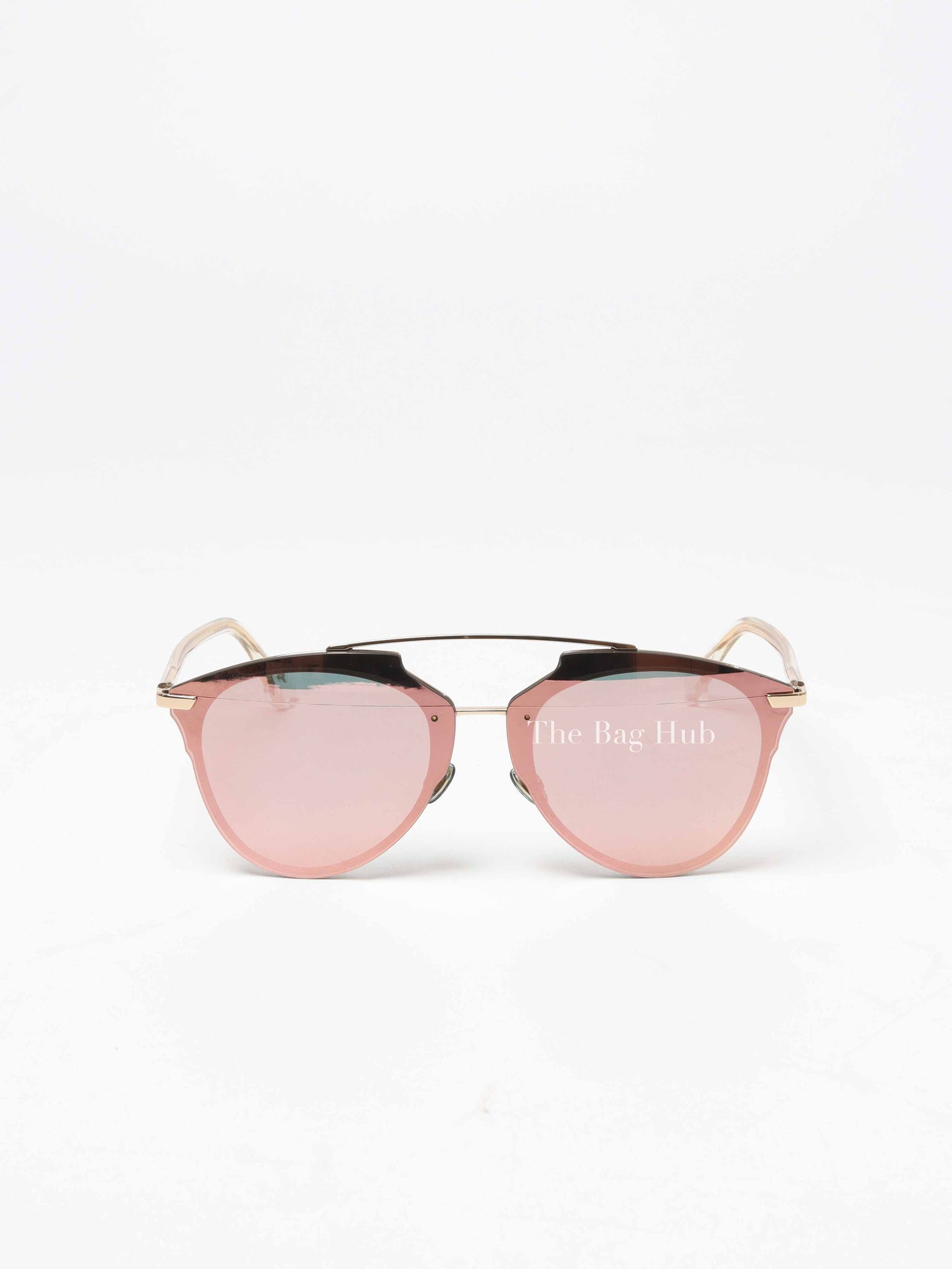 Dior Pink Gold Mirror Lens Reflected 0S5Z Sunglasses Designer Brand Authentic Dior The Bag Hub