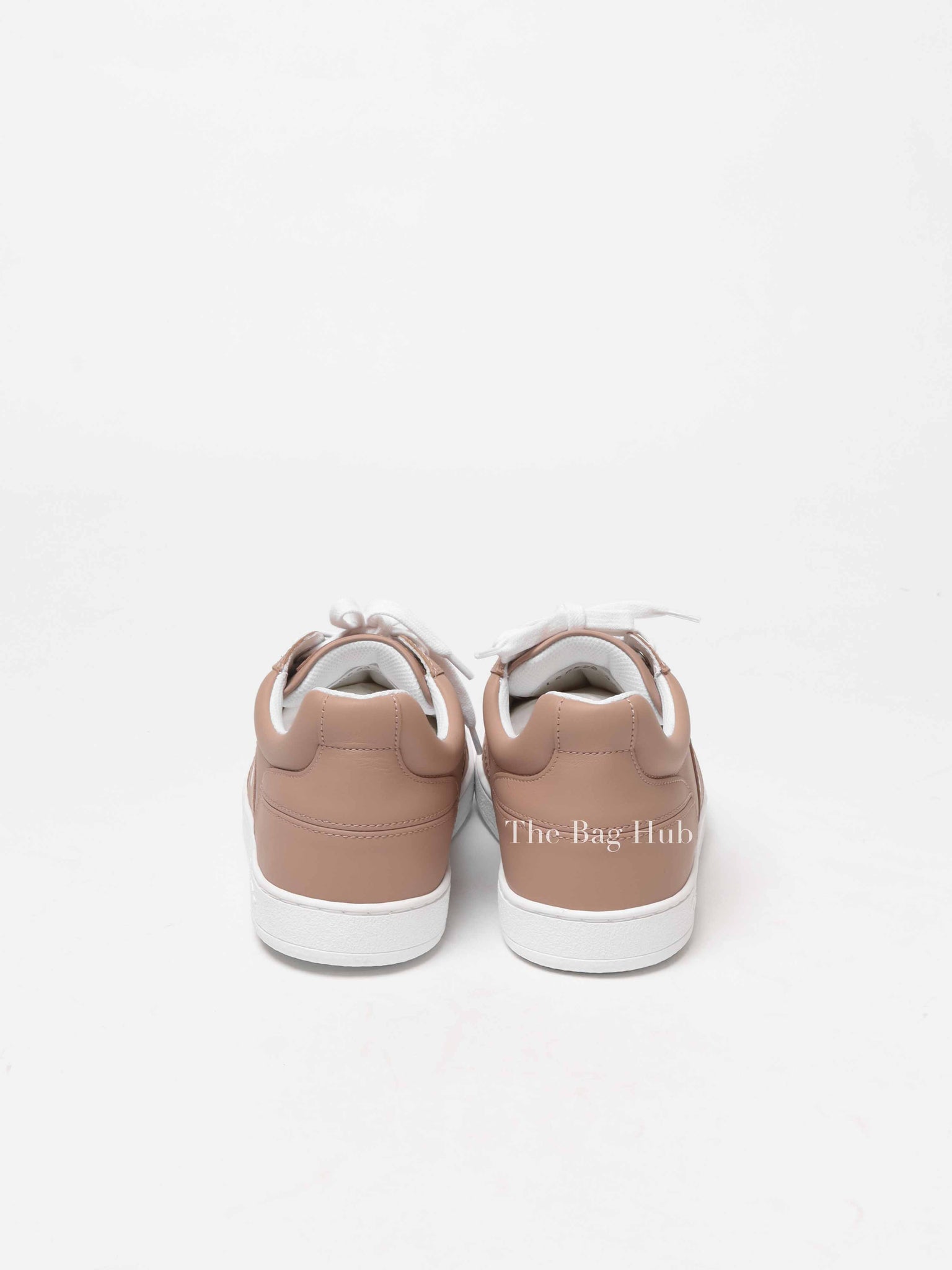 Dior Nude Calfskin Leather Dior Star Low Top Sneakers Size 36.5