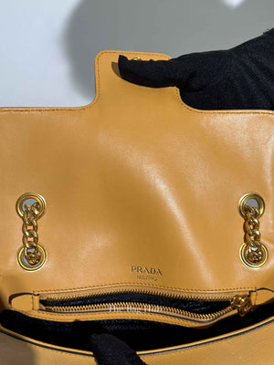 Prada Mais Saffiano Leather Flap Crossbody Bag 1BD193
