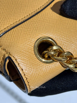 Prada Mais Saffiano Leather Flap Crossbody Bag 1BD193