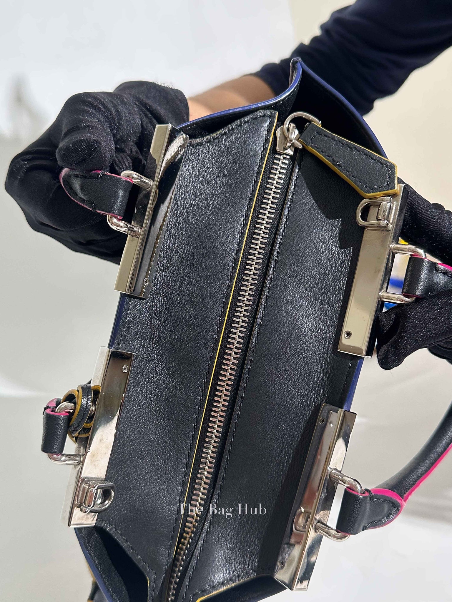 Fendi Black Leather Mini 3Jours Tote