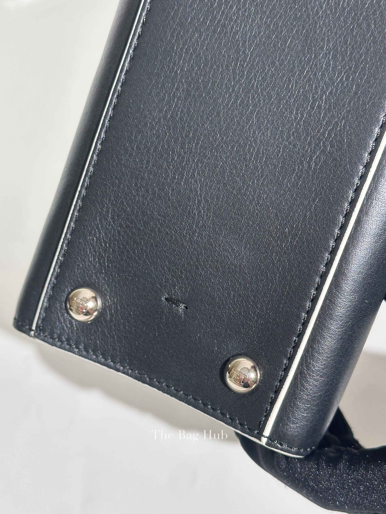 Fendi Black Leather Mini 3Jours Tote