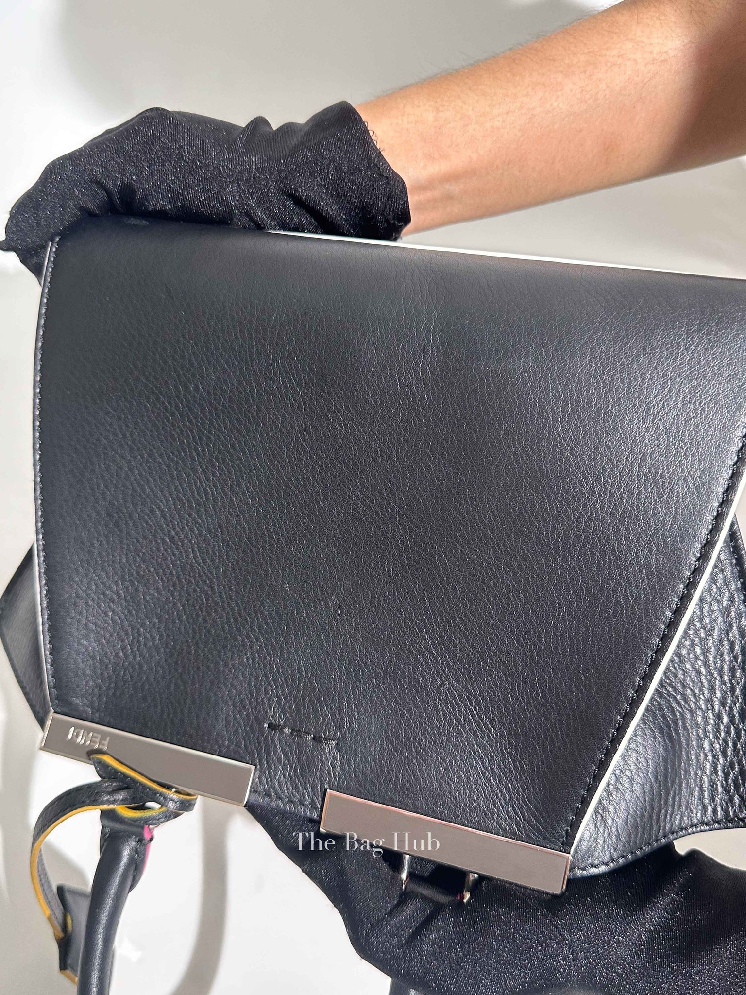 Fendi Black Leather Mini 3Jours Tote