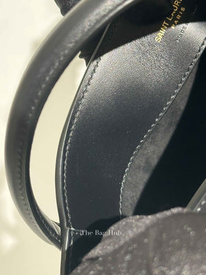 Saint Laurent Black Shiny Calfskin Le 37 Mini Bucket Bag