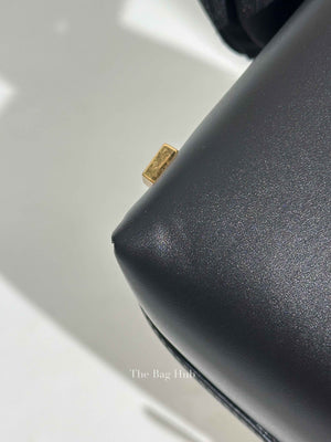 Saint Laurent Black Shiny Calfskin Le 37 Mini Bucket Bag
