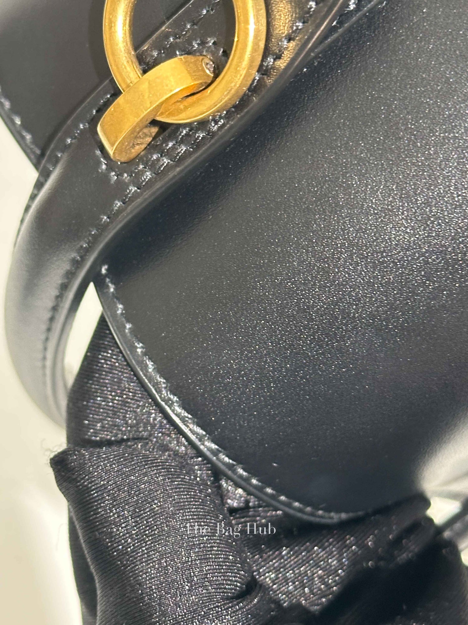 Saint Laurent Black Shiny Calfskin Le 37 Mini Bucket Bag