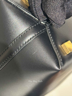 Saint Laurent Black Shiny Calfskin Le 37 Mini Bucket Bag