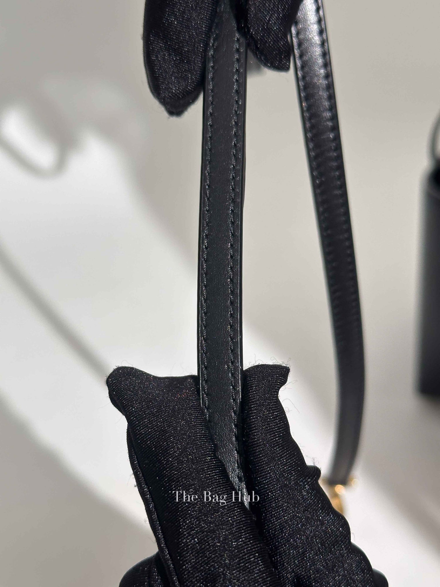 Saint Laurent Black Shiny Calfskin Le 37 Mini Bucket Bag