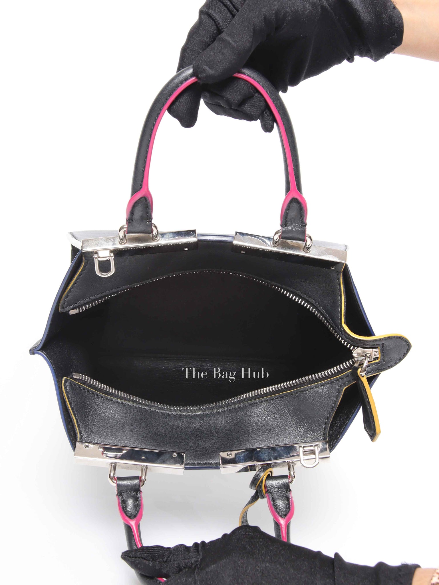 Fendi Black Leather Mini 3Jours Tote