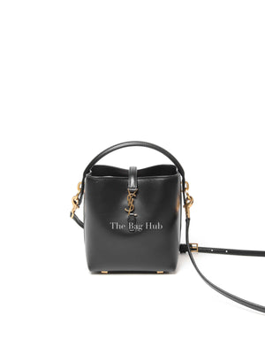 Saint Laurent Black Shiny Calfskin Le 37 Mini Bucket Bag