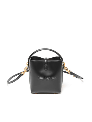 Saint Laurent Black Shiny Calfskin Le 37 Mini Bucket Bag