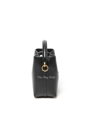 Saint Laurent Black Shiny Calfskin Le 37 Mini Bucket Bag