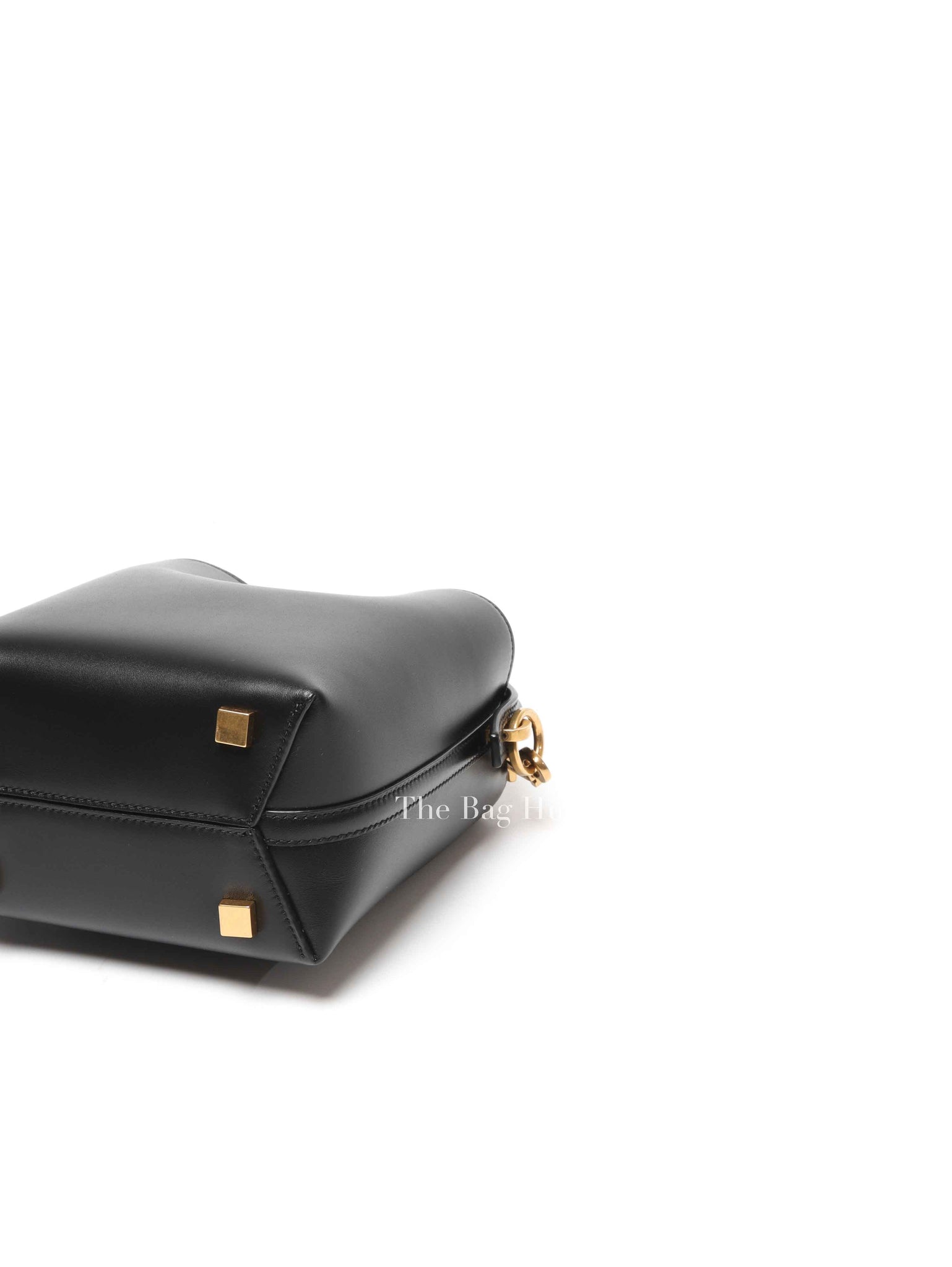 Saint Laurent Black Shiny Calfskin Le 37 Mini Bucket Bag