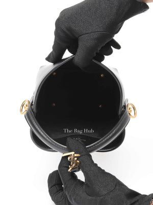 Saint Laurent Black Shiny Calfskin Le 37 Mini Bucket Bag