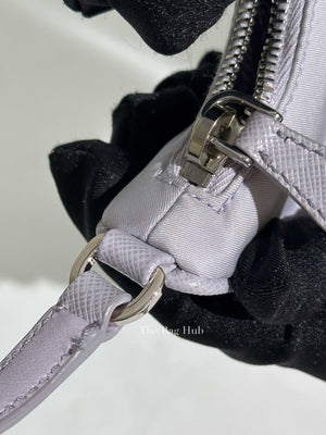 Prada Glicine Re-Nylon and Saffiano Re-Edition 2005 Shoulder Bag