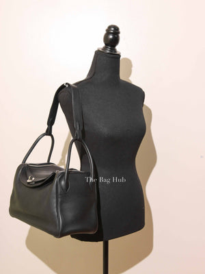 Hermes Noir Clemence Lindy 30 Bag PHW