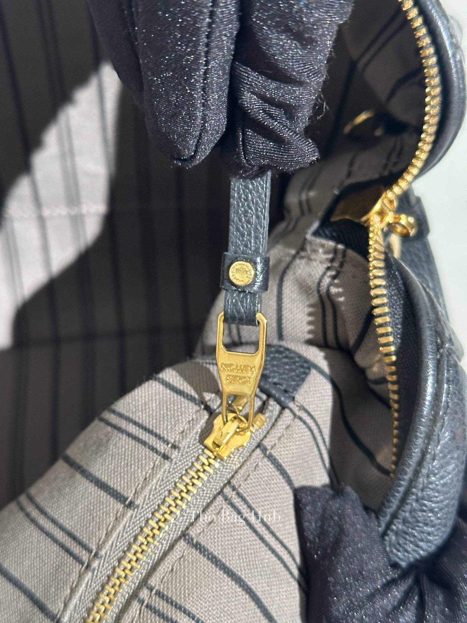Louis Vuitton Black Monogram Empreinte Leather Speedy Bandouliere 30 Bag