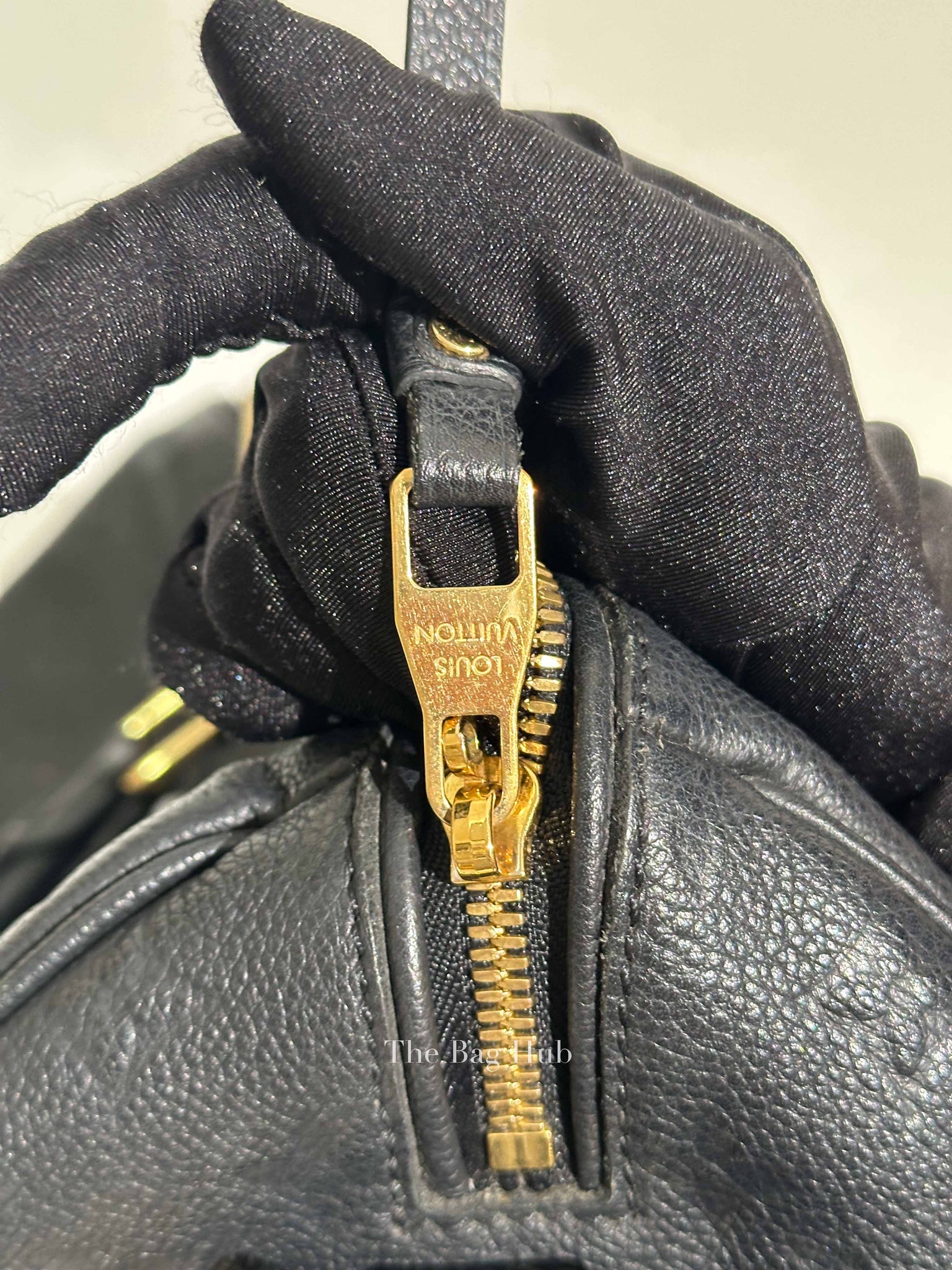 Louis Vuitton Black Monogram Empreinte Leather Speedy Bandouliere 30 Bag