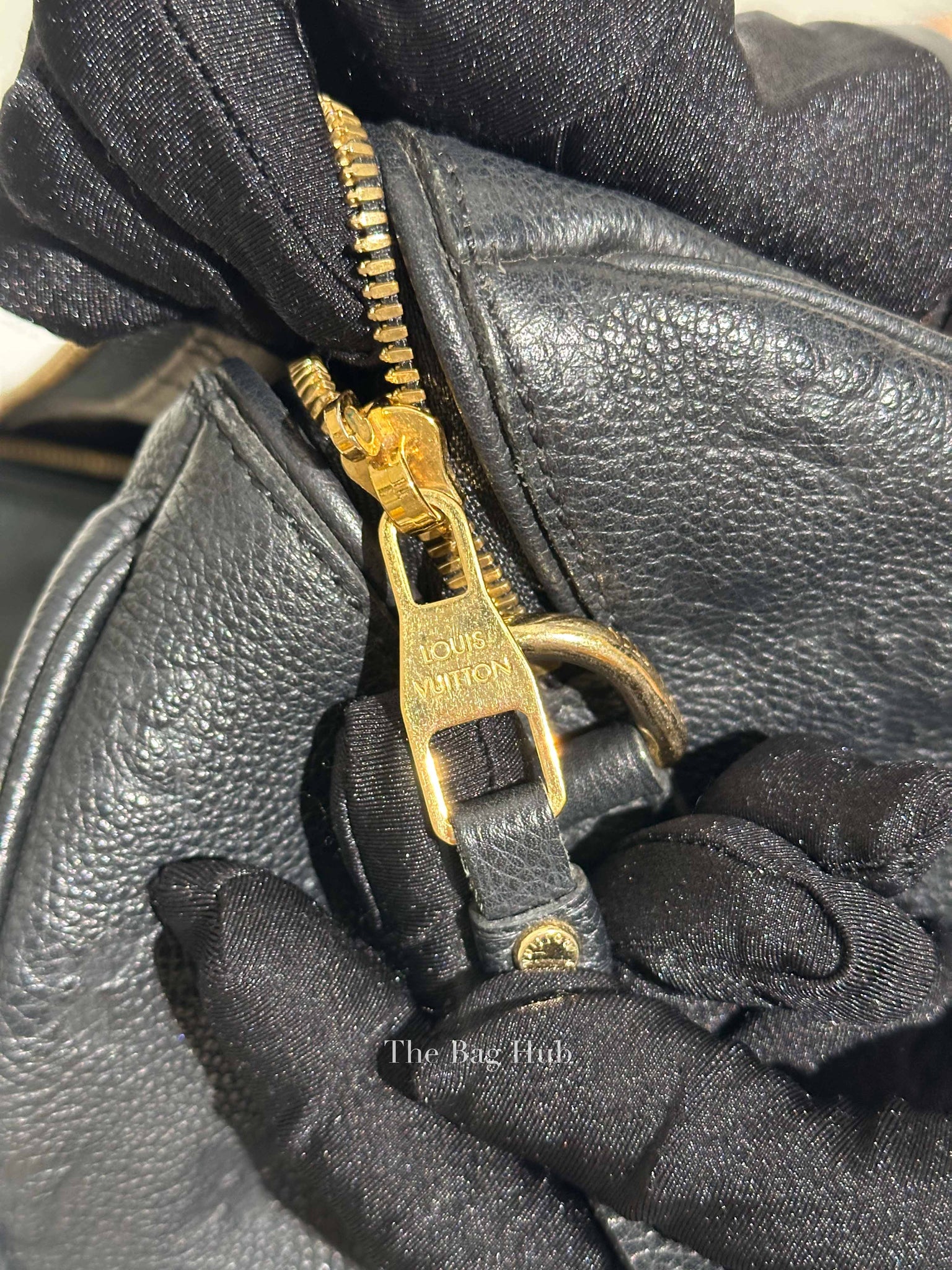Louis Vuitton Black Monogram Empreinte Leather Speedy Bandouliere 30 Bag