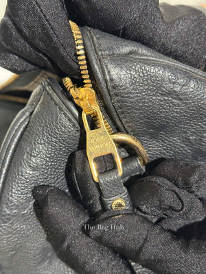 Louis Vuitton Black Monogram Empreinte Leather Speedy Bandouliere 30 Bag