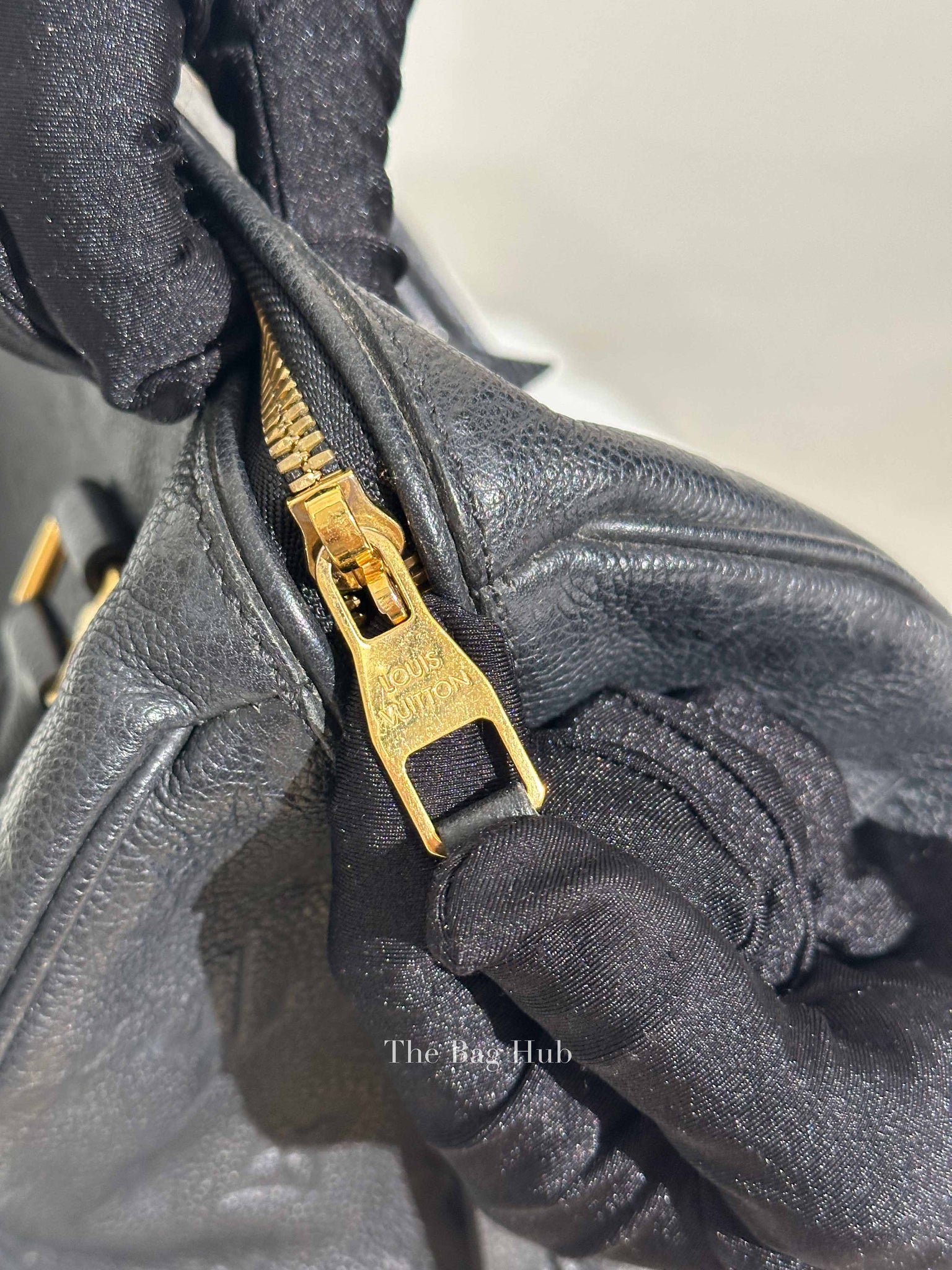 Louis Vuitton Black Monogram Empreinte Leather Speedy Bandouliere 30 Bag