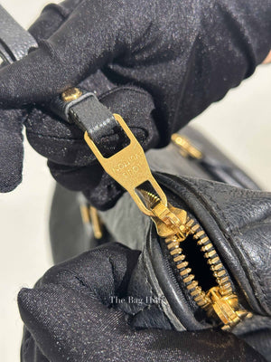 Louis Vuitton Black Monogram Empreinte Leather Speedy Bandouliere 30 Bag