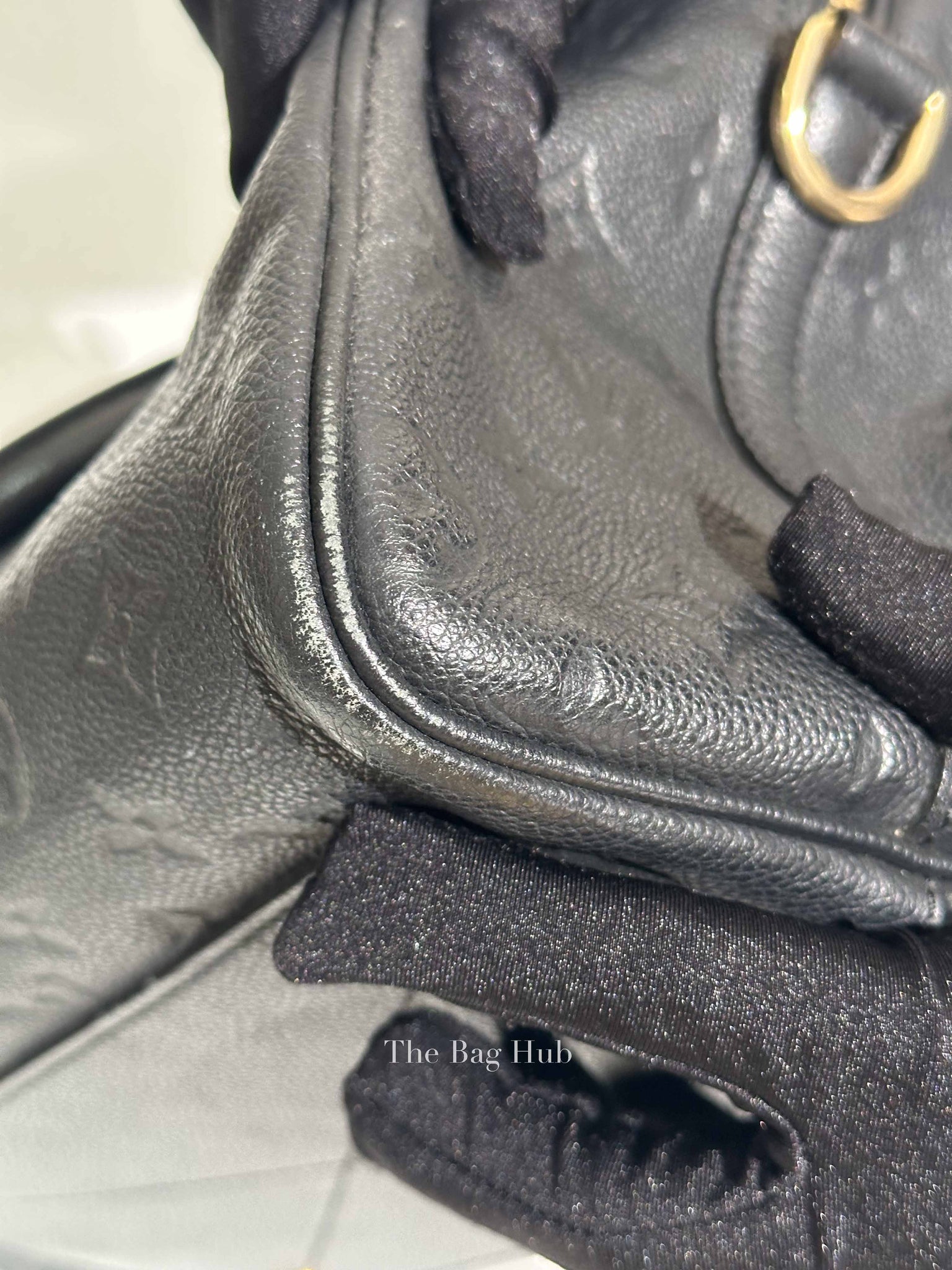 Louis Vuitton Black Monogram Empreinte Leather Speedy Bandouliere 30 Bag