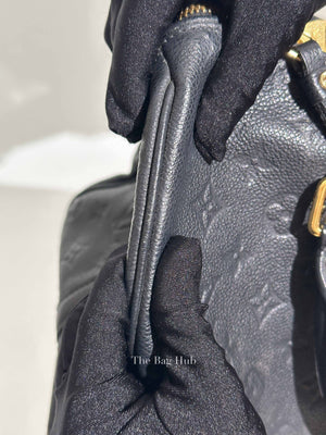 Louis Vuitton Black Monogram Empreinte Leather Speedy Bandouliere 30 Bag