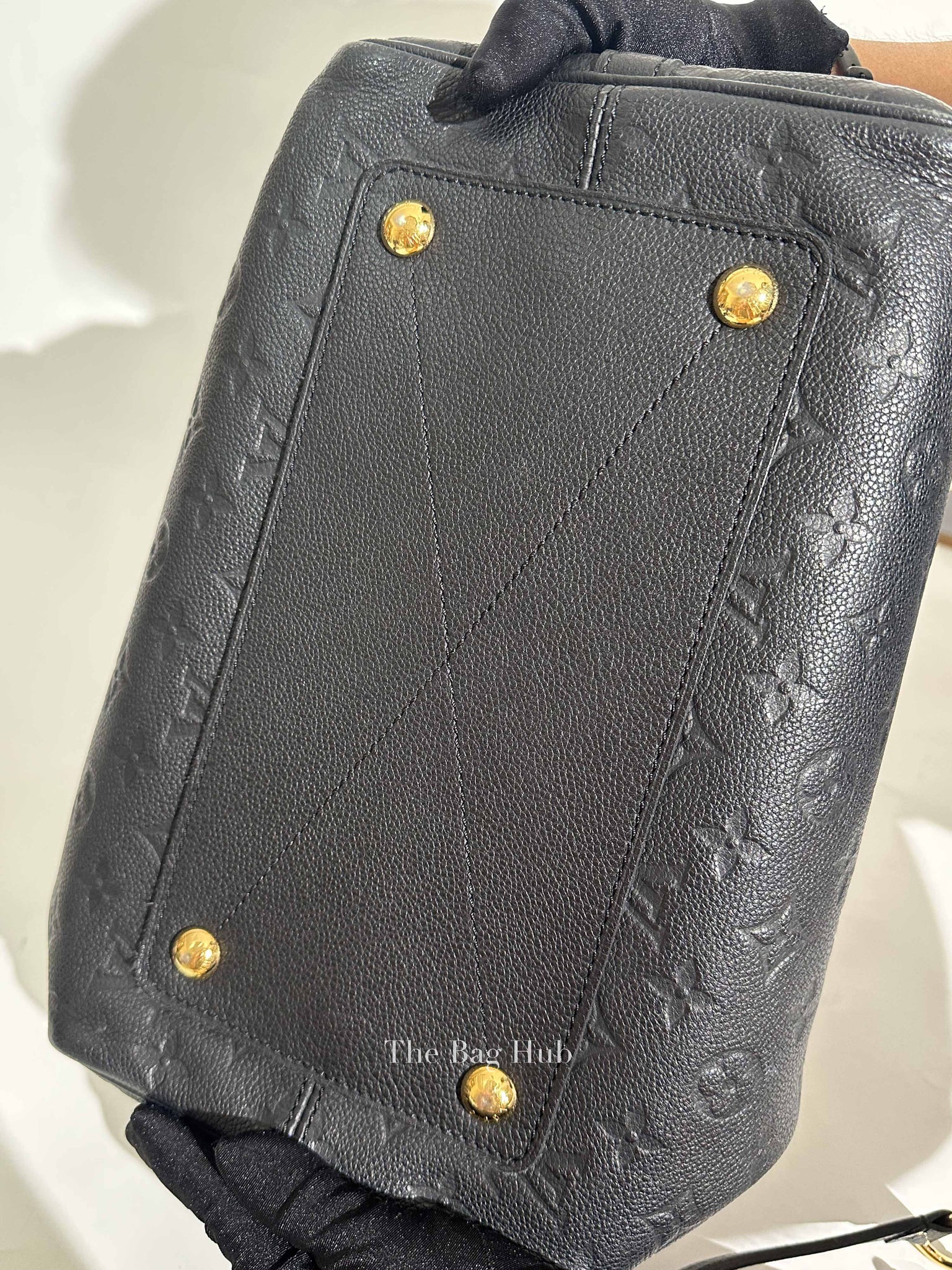 Louis Vuitton Black Monogram Empreinte Leather Speedy Bandouliere 30 Bag