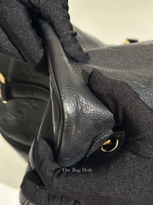 Louis Vuitton Black Monogram Empreinte Leather Speedy Bandouliere 30 Bag