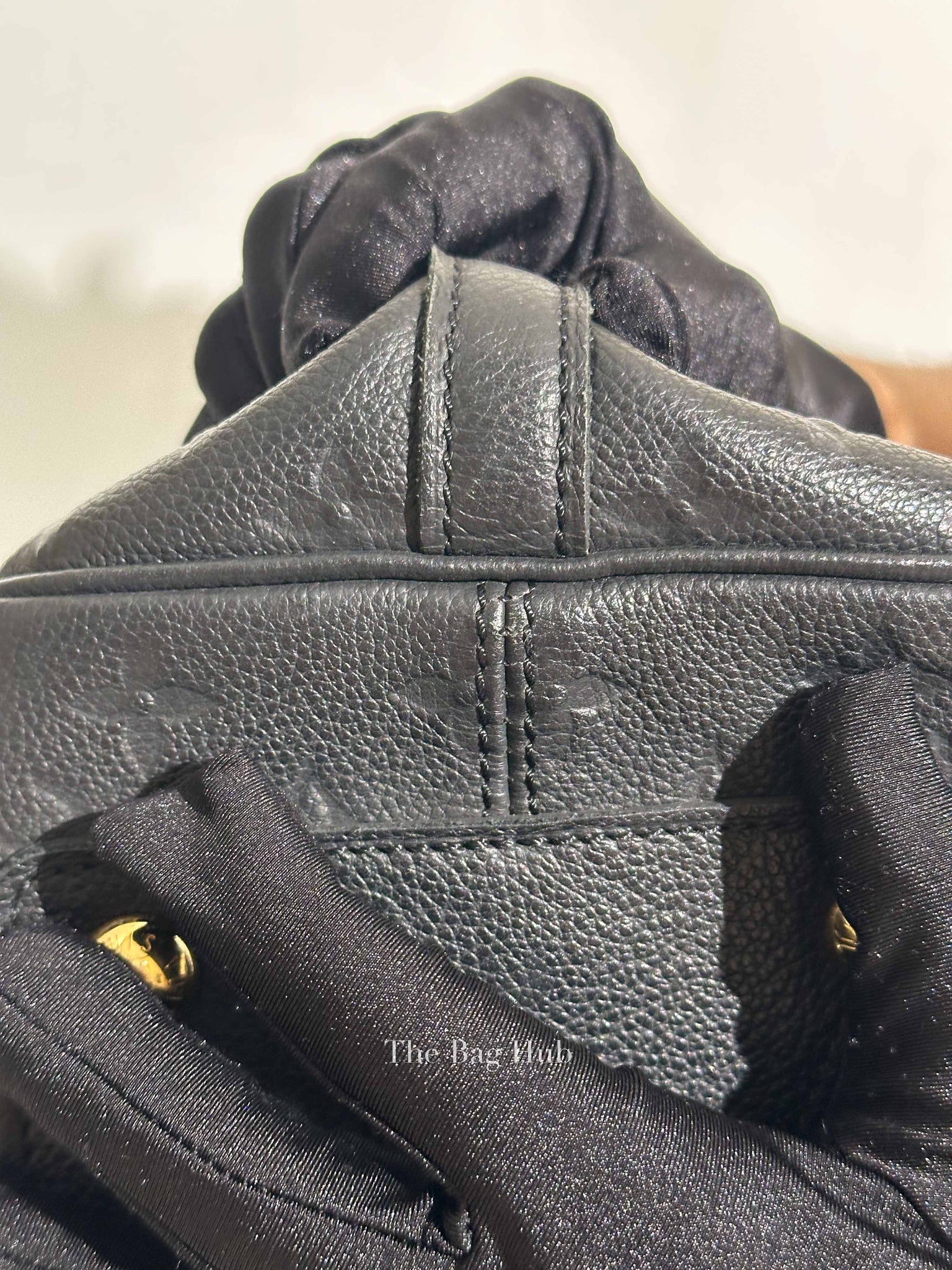 Louis Vuitton Black Monogram Empreinte Leather Speedy Bandouliere 30 Bag
