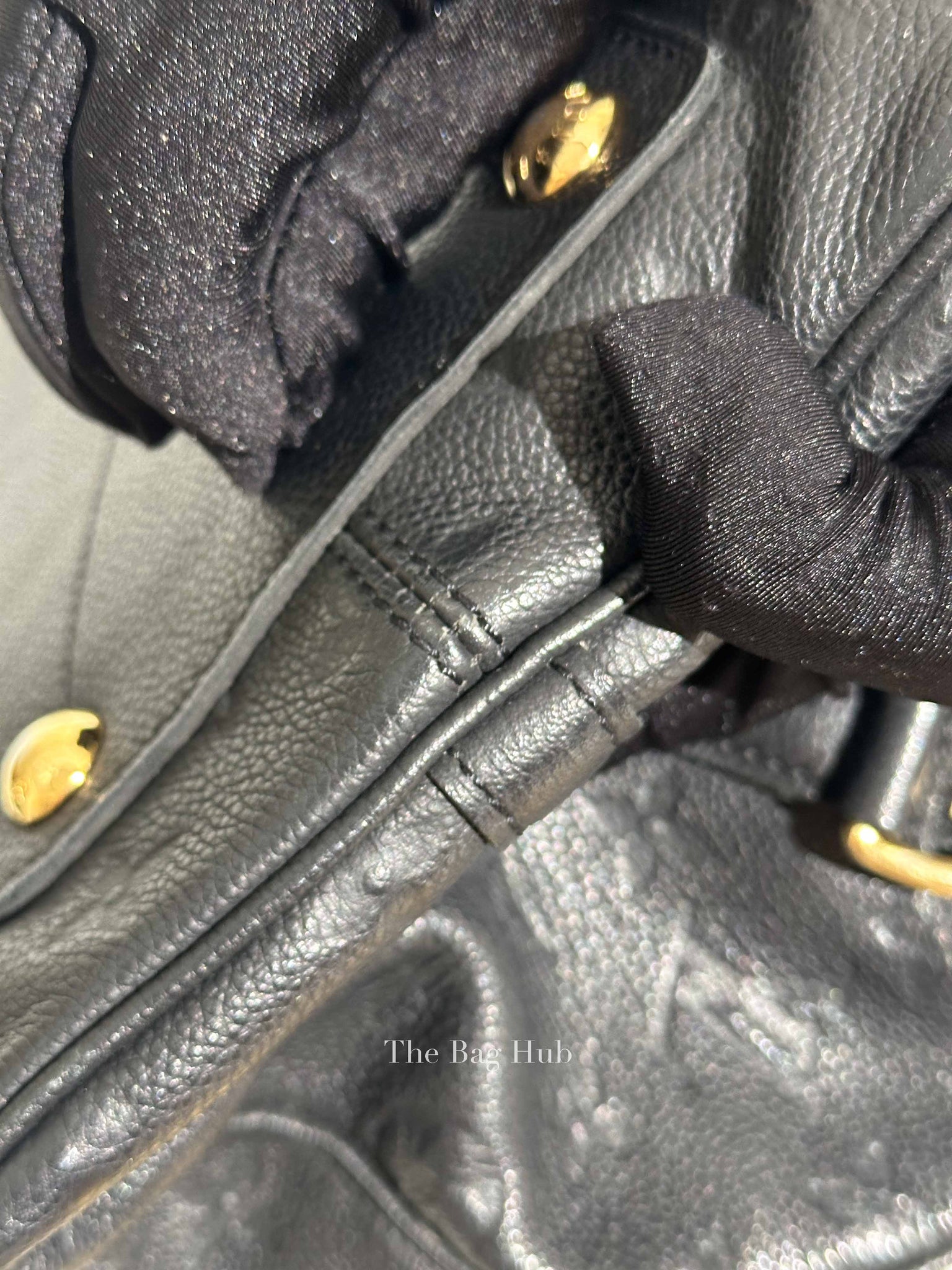 Louis Vuitton Black Monogram Empreinte Leather Speedy Bandouliere 30 Bag
