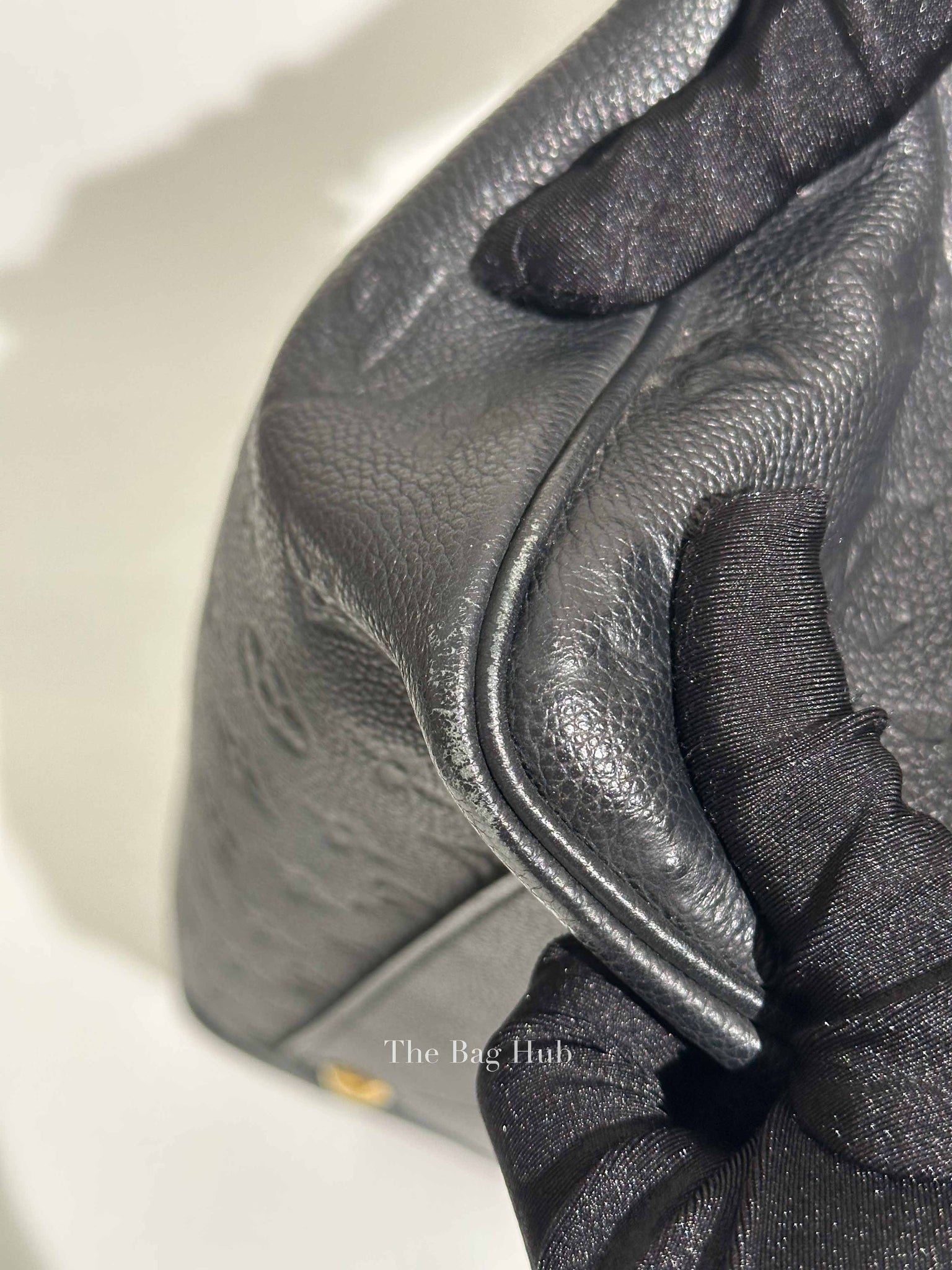 Louis Vuitton Black Monogram Empreinte Leather Speedy Bandouliere 30 Bag