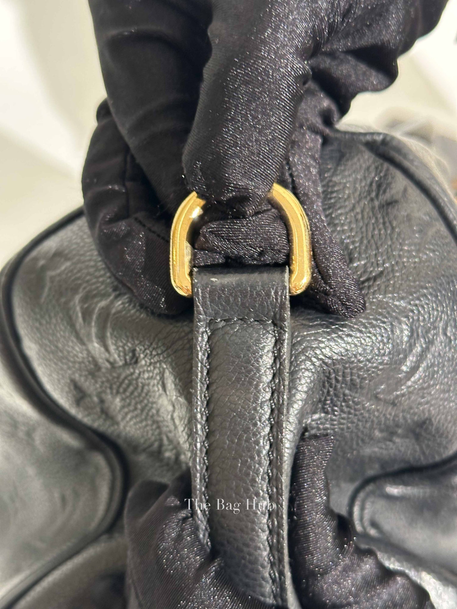 Louis Vuitton Black Monogram Empreinte Leather Speedy Bandouliere 30 Bag
