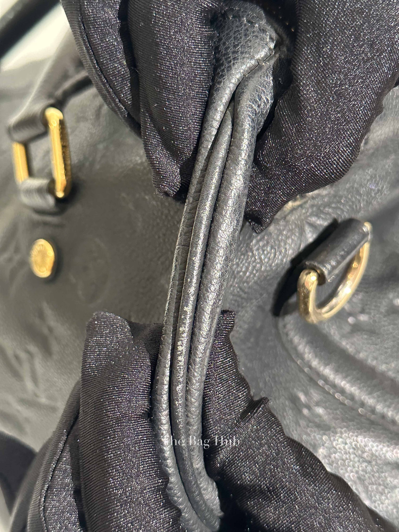 Louis Vuitton Black Monogram Empreinte Leather Speedy Bandouliere 30 Bag
