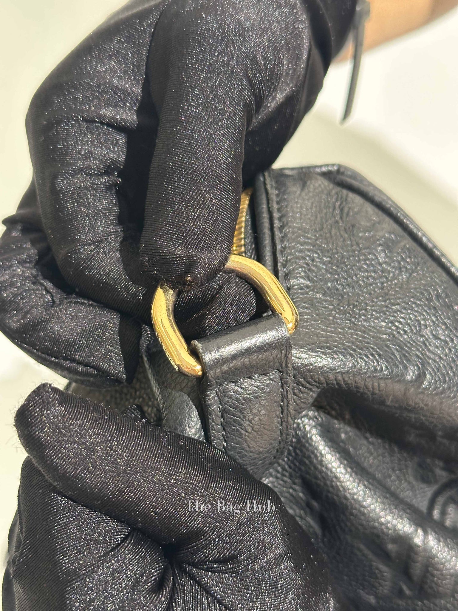 Louis Vuitton Black Monogram Empreinte Leather Speedy Bandouliere 30 Bag
