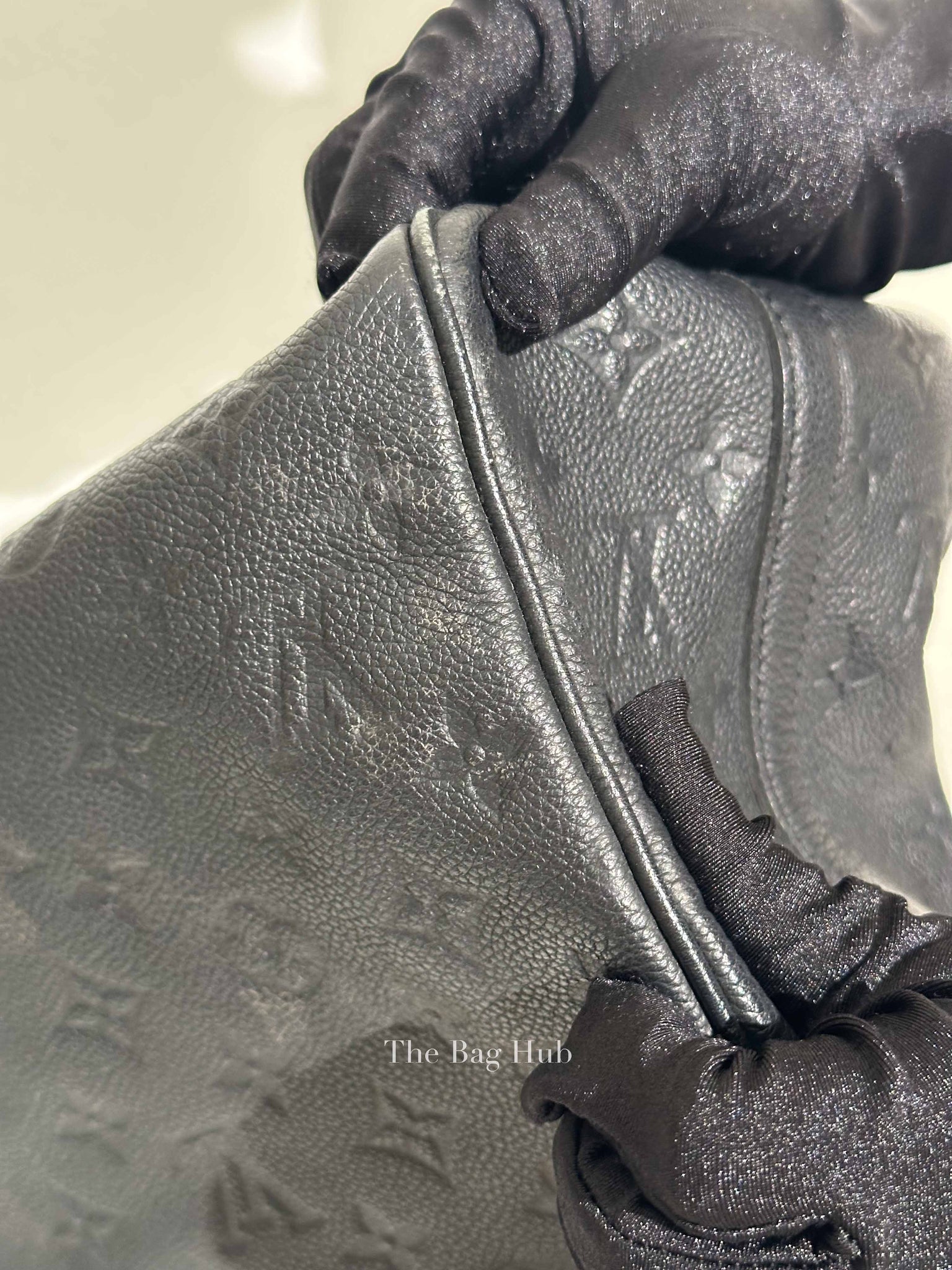Louis Vuitton Black Monogram Empreinte Leather Speedy Bandouliere 30 Bag