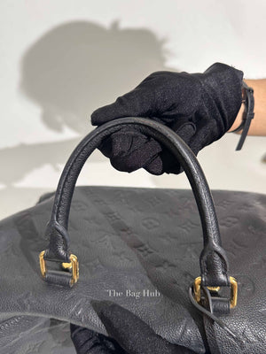 Louis Vuitton Black Monogram Empreinte Leather Speedy Bandouliere 30 Bag