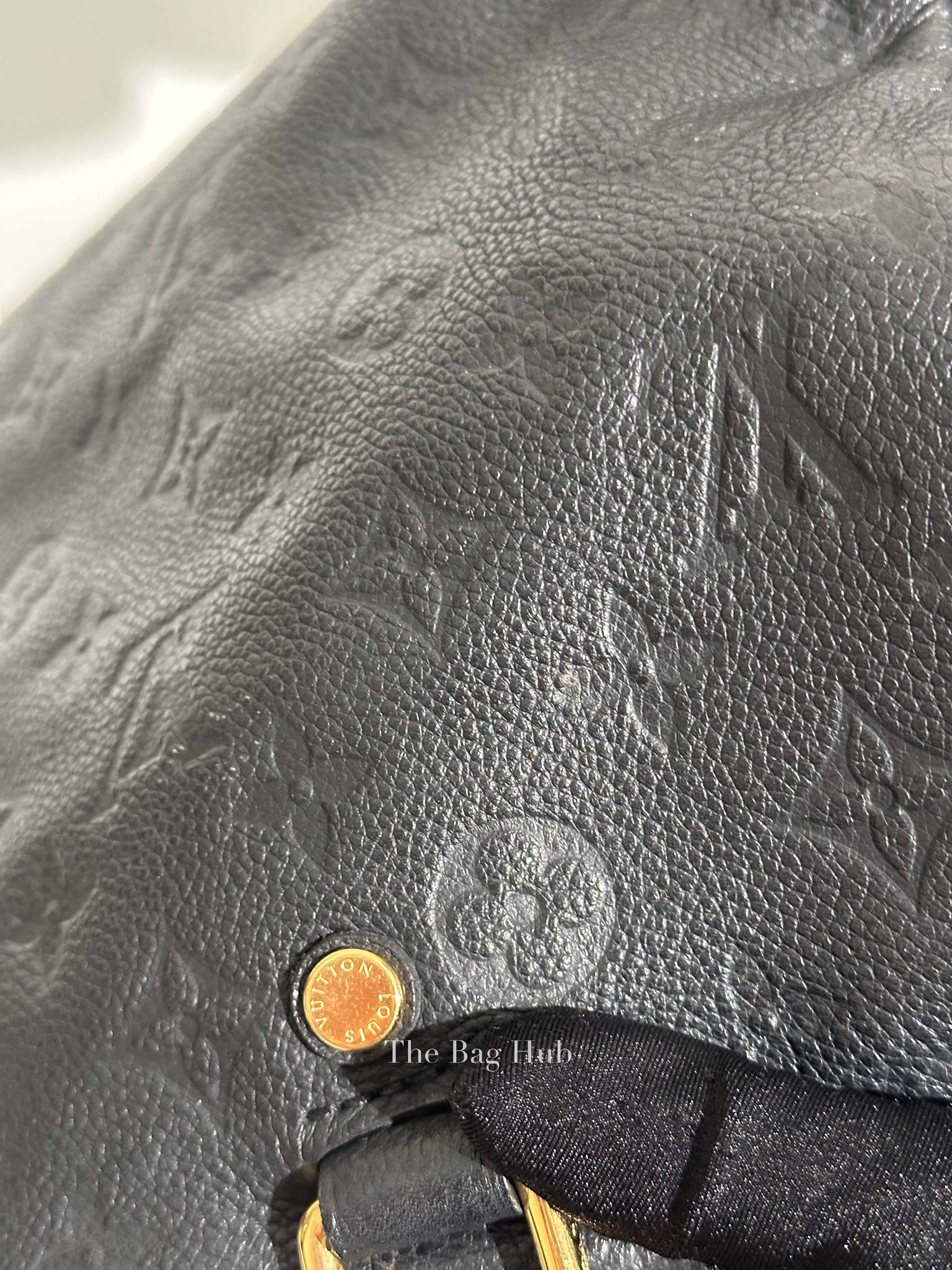 Louis Vuitton Black Monogram Empreinte Leather Speedy Bandouliere 30 Bag