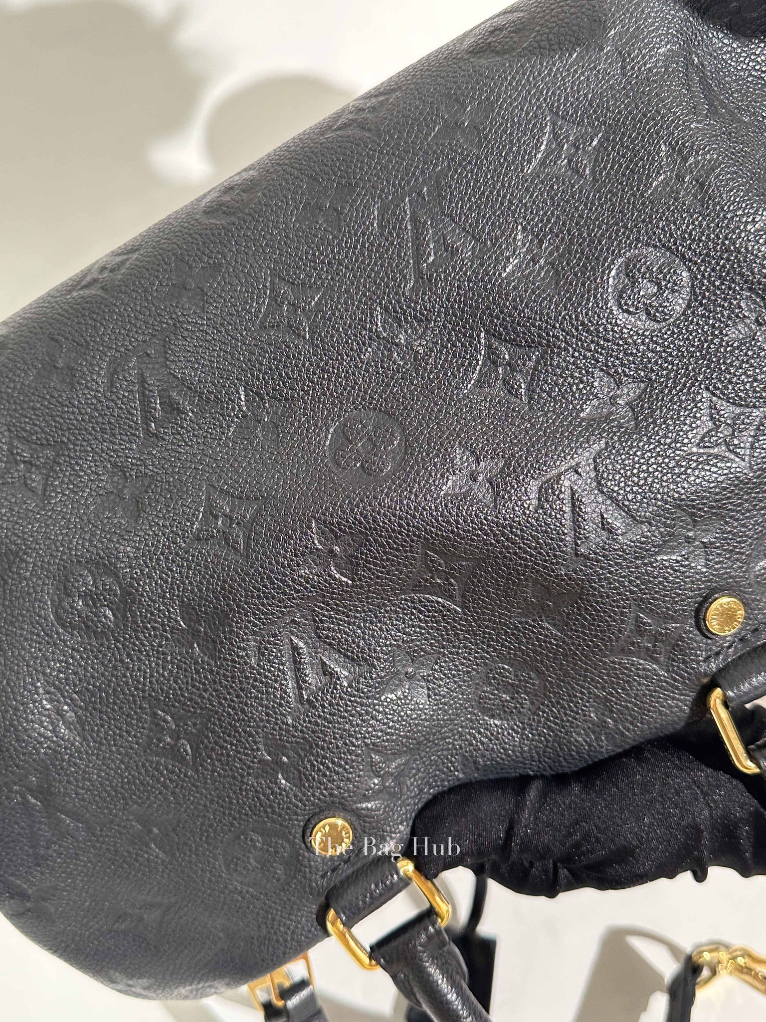 Louis Vuitton Black Monogram Empreinte Leather Speedy Bandouliere 30 Bag