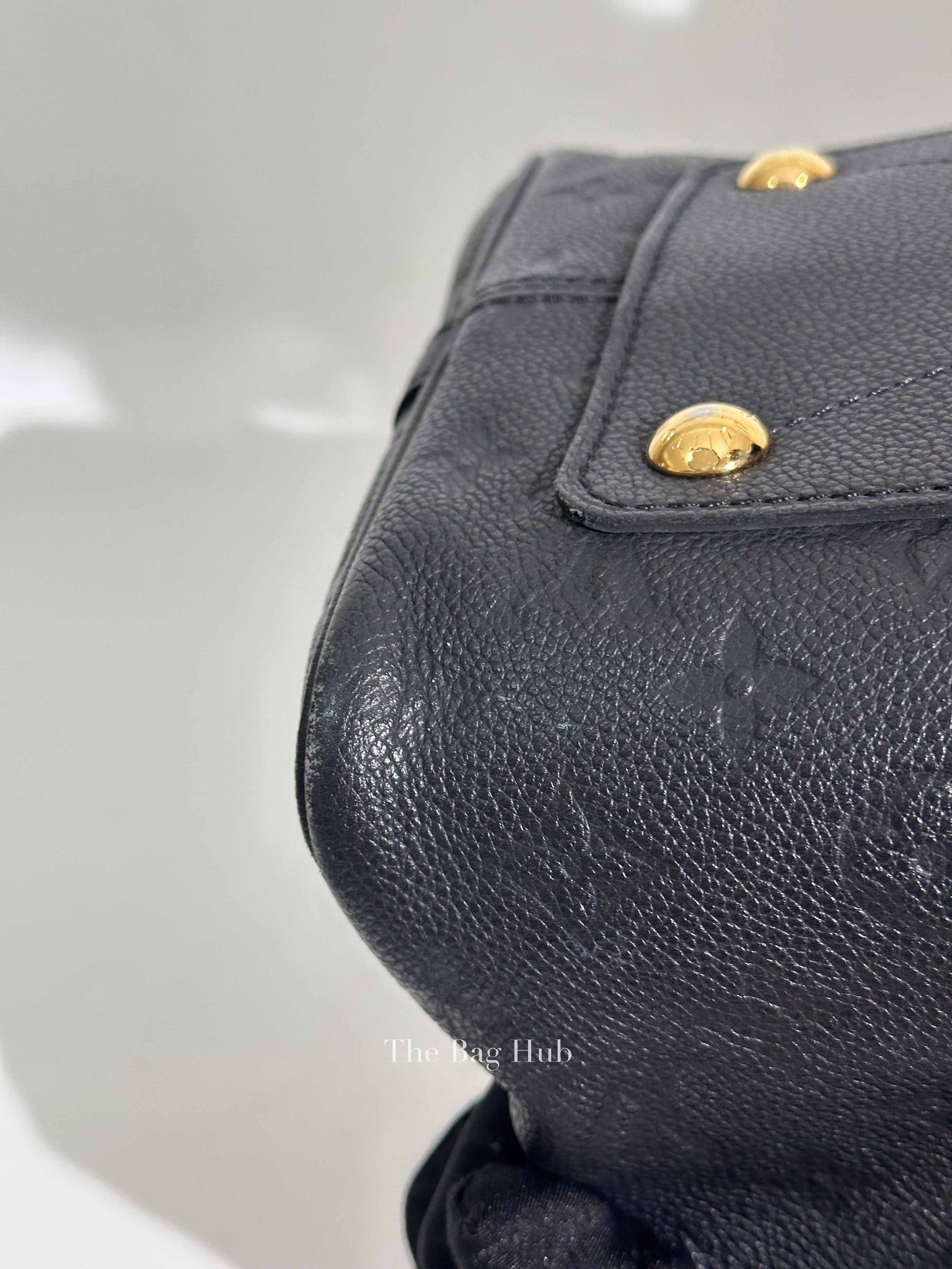 Louis Vuitton Black Monogram Empreinte Leather Speedy Bandouliere 30 Bag