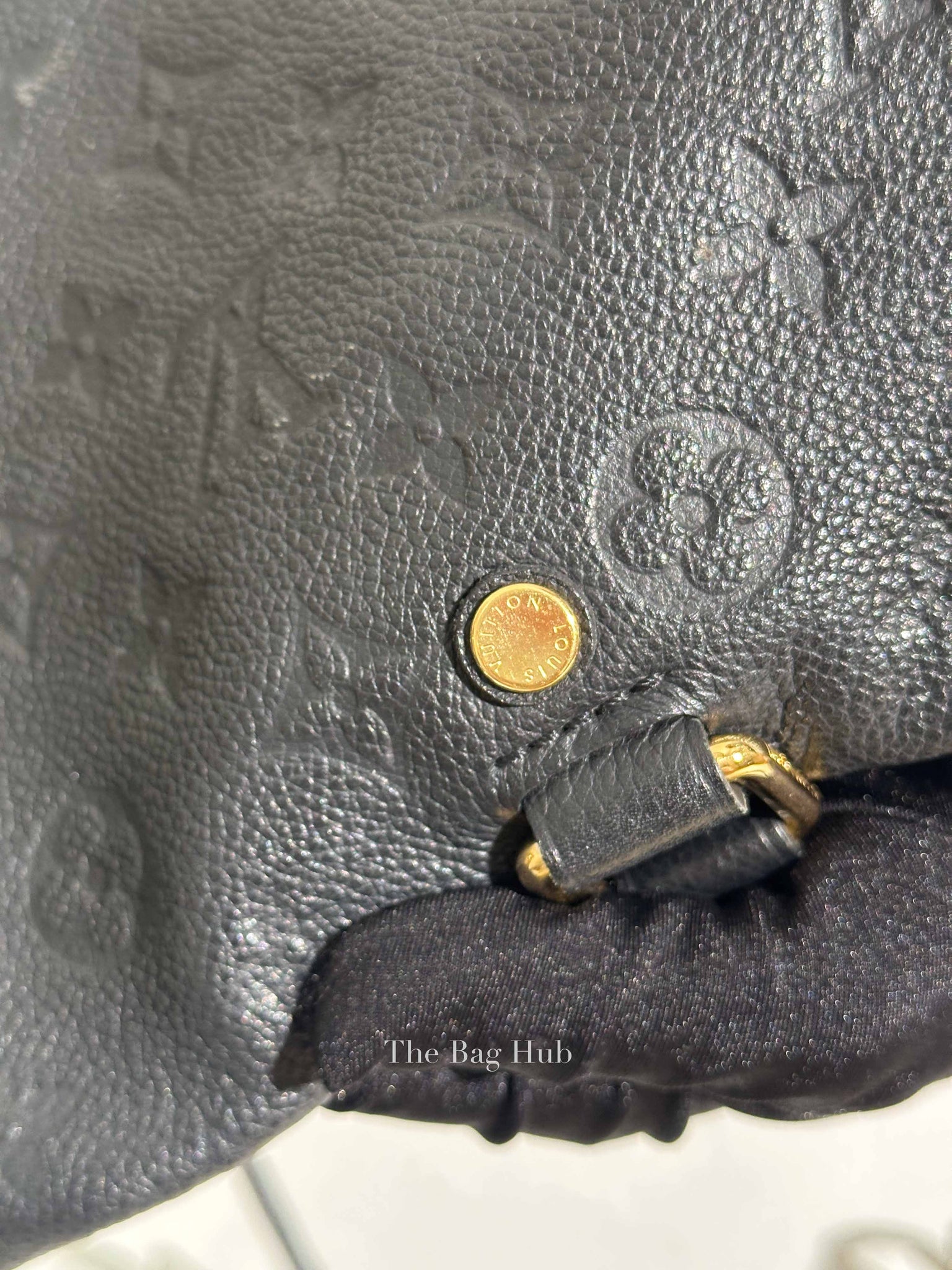 Louis Vuitton Black Monogram Empreinte Leather Speedy Bandouliere 30 Bag