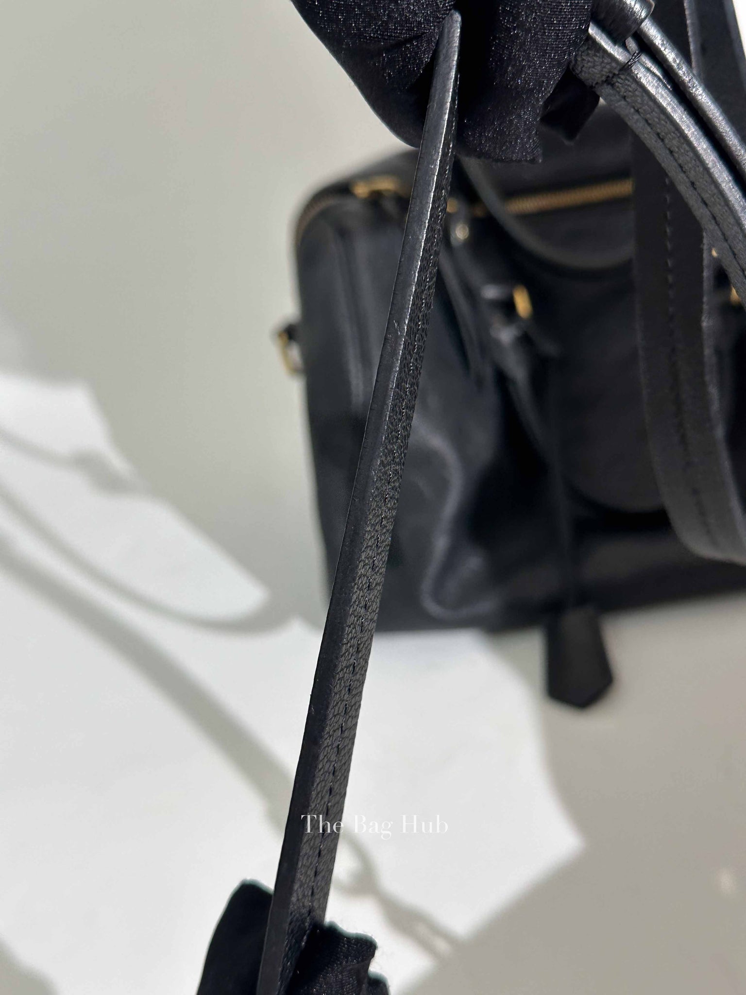 Louis Vuitton Black Monogram Empreinte Leather Speedy Bandouliere 30 Bag
