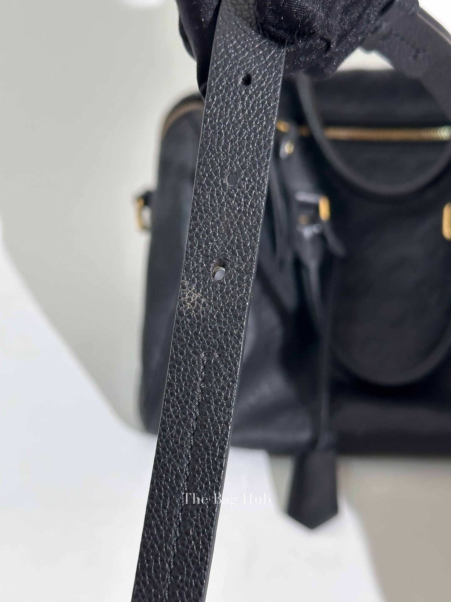 Louis Vuitton Black Monogram Empreinte Leather Speedy Bandouliere 30 Bag