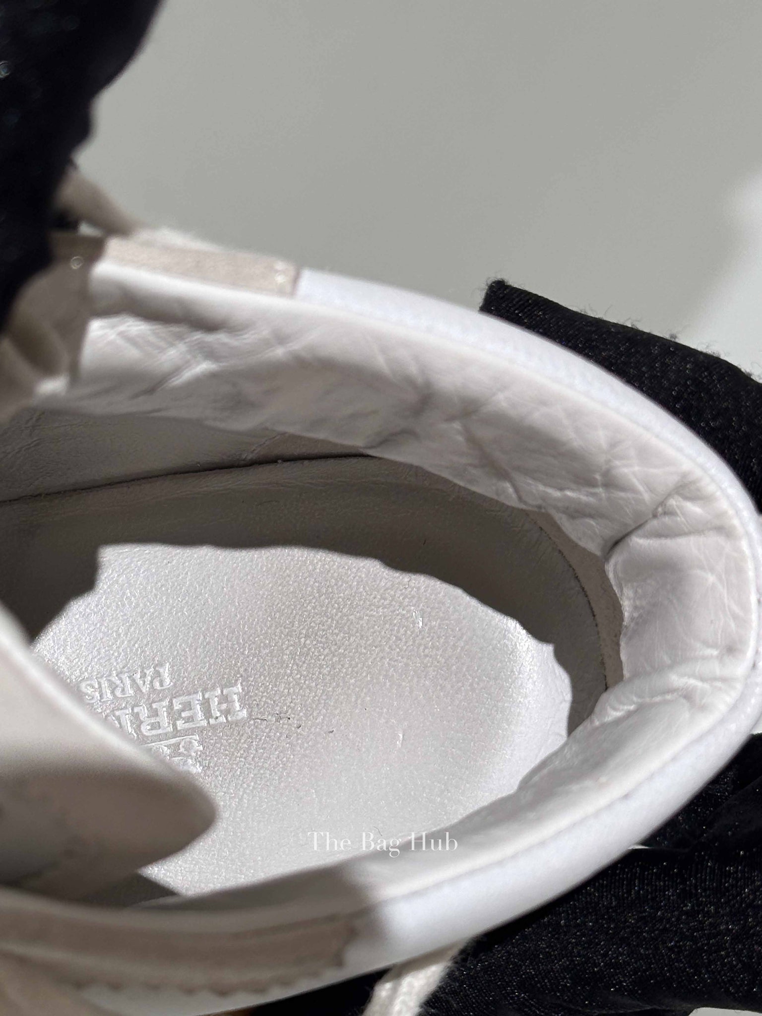 Hermes Blanc Leather Hip Hop Top High Sneakers Size 36
