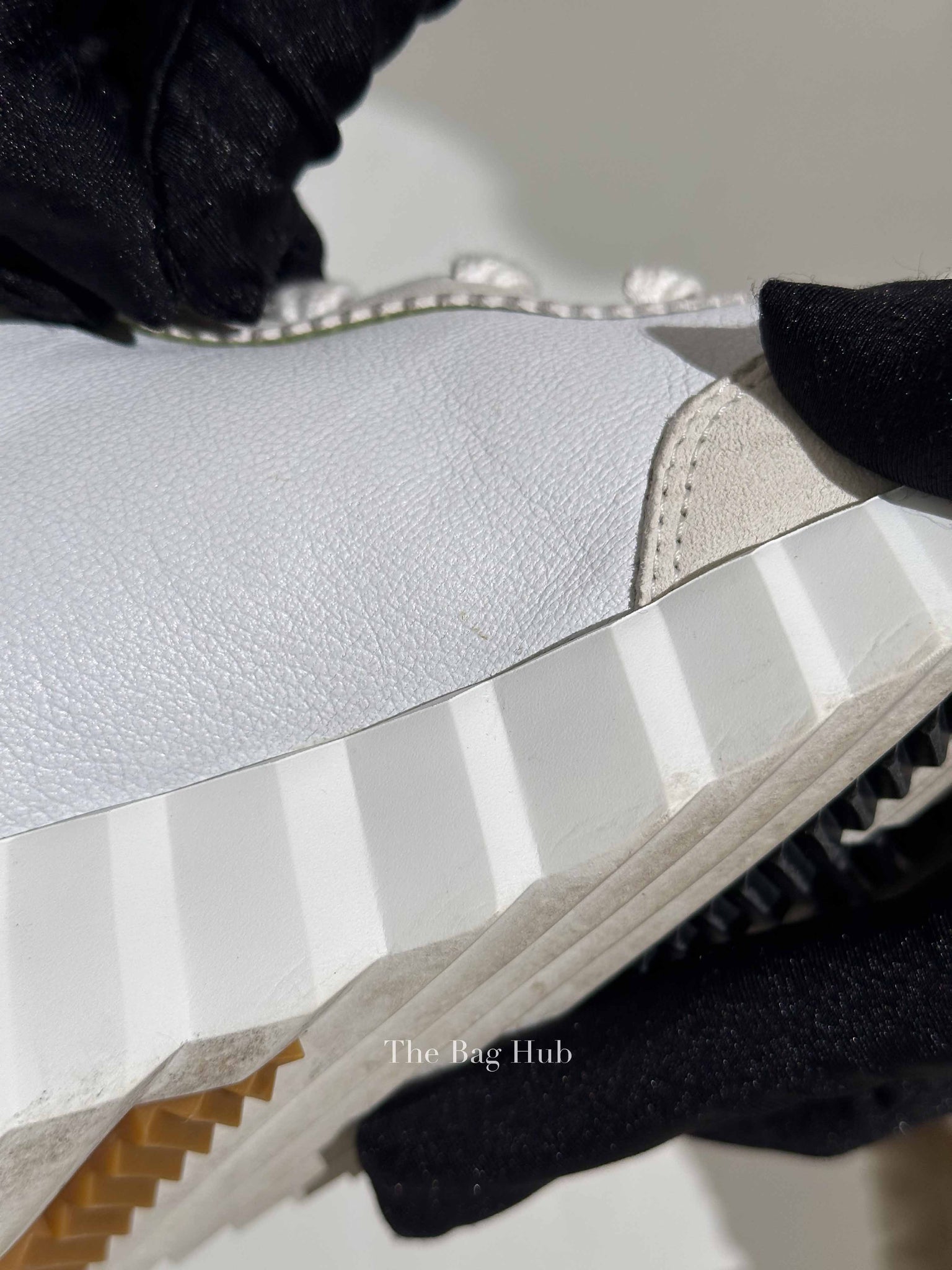 Hermes Blanc Leather Hip Hop Top High Sneakers Size 36