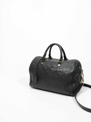 Louis Vuitton Black Monogram Empreinte Leather Speedy Bandouliere 30 Bag