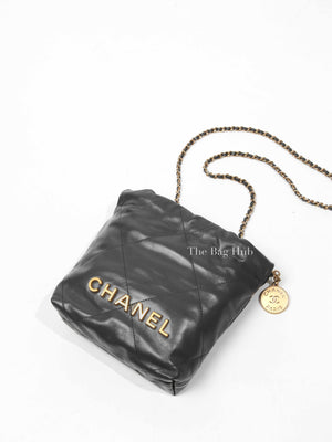 Chanel Grey Leather C22 Mini Handbag